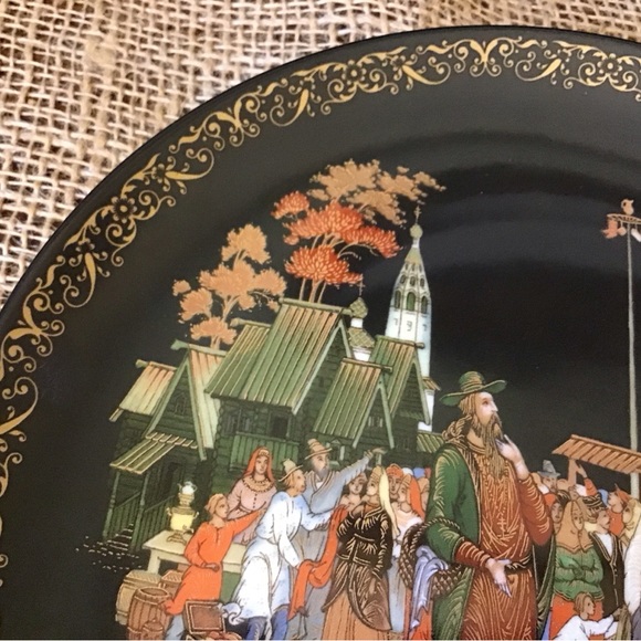 Vintage 1988 Russian Legends Fairy Tale porcelain plate. Plate #2 in the… - Picture 4 of 7
